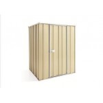 Spanbilt Yardstore F44-S 1.41m x 1.41m x 1.80m Flat Roof Garden Shed Medium Garden Sheds